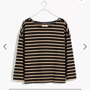 Madewell Luxe Long-Sleeve Tee in Casler Stripe